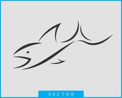 Fisch-Vektor-Logo-Vorlage. vektor