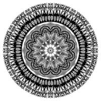 Mandala-Formen einfach zum Färben Vektor-Mandala-Blume orientalische Blumenmusterillustration vektor