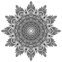 Mandala-Formen einfach zum Färben Vektor-Mandala-Blume orientalische Blumenmusterillustration vektor