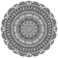 Mandala-Formen einfach zum Färben Vektor-Mandala-Blume orientalische Blumenmusterillustration vektor