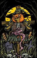 halloween monster illustration begrepp vektor