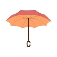 vektor illustration av öppen paraply i platt stil. paraply i höst boho färger.