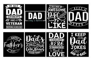 Vatertags-Papa-Typografie-T-Shirt-Design-Idee vektor