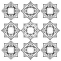 nahtloses Muster moderner Batikmotivrahmen vektor