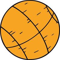 Cartoon-Doodle eines Basketballs vektor