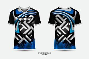 fantastisk t skjorta jersey design lämplig för sporter, tävlings, fotboll, gaming och e sporter vektor