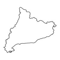 Katalonien-Karte, Region Spanien. Vektor-Illustration. vektor