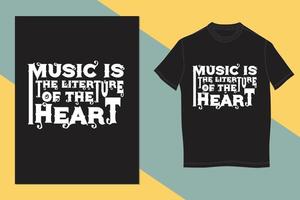 Musik-T-Shirt-Design vektor