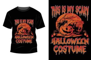 Halloween-T-Shirt-Design vektor