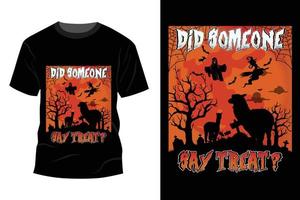 Halloween-T-Shirt-Design vektor