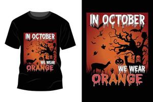 Halloween-T-Shirt-Design vektor