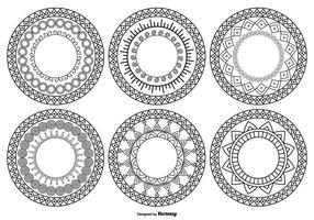 Dekorative Kreisformen vektor