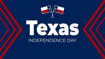hälsning kort mall texas oberoende dag vektor