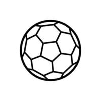 Fußball Symbol Vektor Designvorlage auf weißem Hintergrund