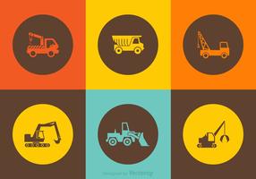 Kostenlose Vector Construction Truck Icons