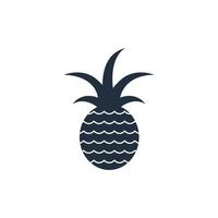 Ananas-Symbol, Vektor und Illustration.