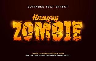 zombie text effekt vektor