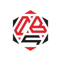 kreatives Polygon-Logo-Design mit drei Buchstaben vektor