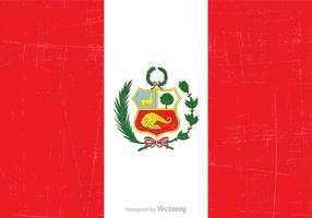 Free Grunge Peru State Flag Vektor