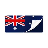australien flaghand gezeichneter vektor