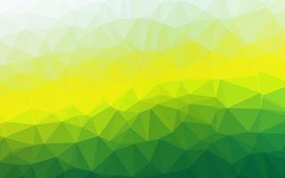 ljusgrön, gul vektor abstrakt polygonal layout.