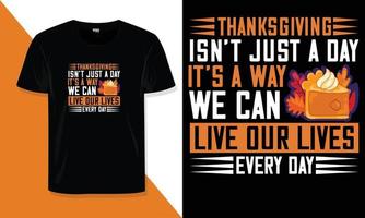 Thanksgiving Day T-Shirt-Design vektor