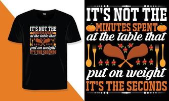 Thanksgiving Day T-Shirt-Design vektor