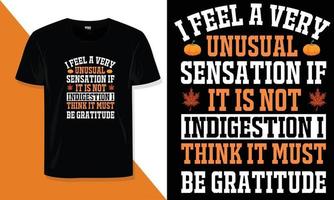 Thanksgiving Day T-Shirt-Design vektor