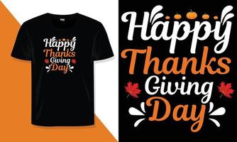 Thanksgiving Day T-Shirt-Design vektor