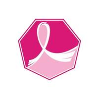 Hintergrund der kampagne zum bewusstseinsmonat oktober gegen brustkrebs. Vektordesign für die Gesundheit von Frauen. Rosa Schleife Brustkrebs-Vektor-Illustration-Design vektor