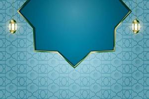 luxus islamischer dekorativer hintergrund mit arabeskenmustervektorillustration vektor