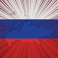 russland unabhängigkeitstag kartenentwurf vektor