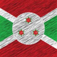 burundi unabhängigkeitstag 1. juli, quadratisches flaggendesign vektor
