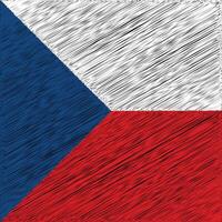 tschechischer unabhängigkeitstag 28. oktober, quadratisches flaggendesign vektor