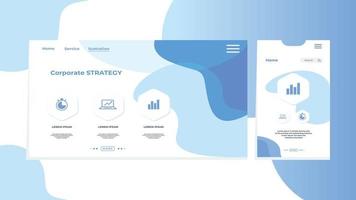 infographic för företags- strategi vektor bild