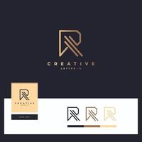 brev r logotyp mönster vektor
