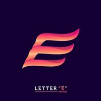 brev e logotyp mönster vektor