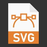 modernes flaches Design von SVG-Dateisymbol für das Web vektor