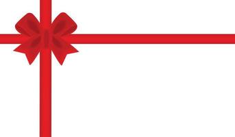 rote Schleife isoliert. roter geschenkbogen für karten, präsentationen, weihnachten, neujahr, valentinstag, 8. märz, frauentag und geburtstagsillustrationen. vektor