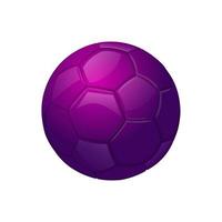 lila fußball- oder fußball-sportgeräte-symbol vektor