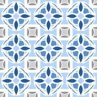 abstrakter nahtloser Hintergrund. blaues geometrisches musterdesign in aztekischen symbolen, ethnischer stil. blau bestickt, ideal für Herrenhemd, Herrenmode, Tragetasche, Tasche, Tapete, Hintergrund. vektor