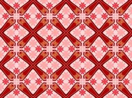 rosa geometrisk sömlös mönster med stam- form. mönster designad i ikat, aztek, marockanska, thai, lyx arabicum stil. idealisk för tyg plagg, keramik, tapet. vektor illustration.