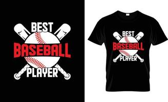 Baseball-T-Shirt-Design, Baseball-T-Shirt-Slogan und Bekleidungsdesign, Baseball-Typografie, Baseball-Vektor, Baseball-Illustration vektor