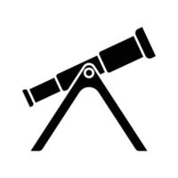 optisk teleskop ikon vektor