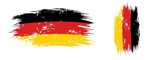 grunge textur bunt verblasst deutschland flag design vektor