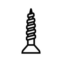 Symbol für Holzschraube vektor