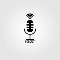 Podcast-Logo-Vektor vektor