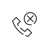 ringa upp, Centrum, telefon prickad linje ikon vektor illustration logotyp mall. lämplig för många syften.