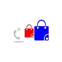 Einkaufen Telefon Vektor Symbol Abbildung Tasche Graduierung hat Zeichnung
