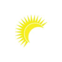 Sonne Symbol Vektor Illustration Symbolbild